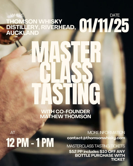 DISTILLERY OPEN DAY MASTERCLASS: SAT 1 NOV, 12PM - 1PM