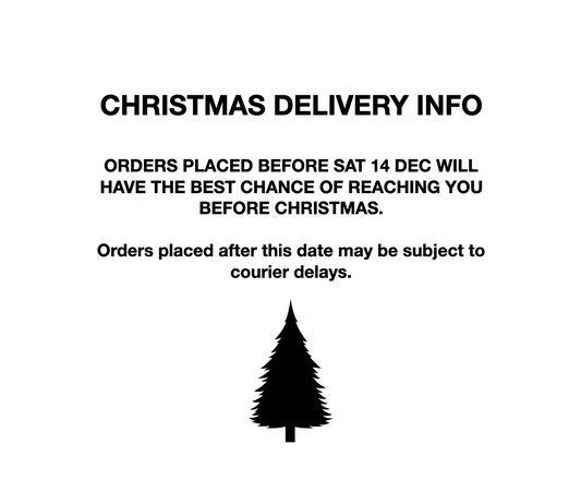 CHRISTMAS DELIVERY TIME INFO...